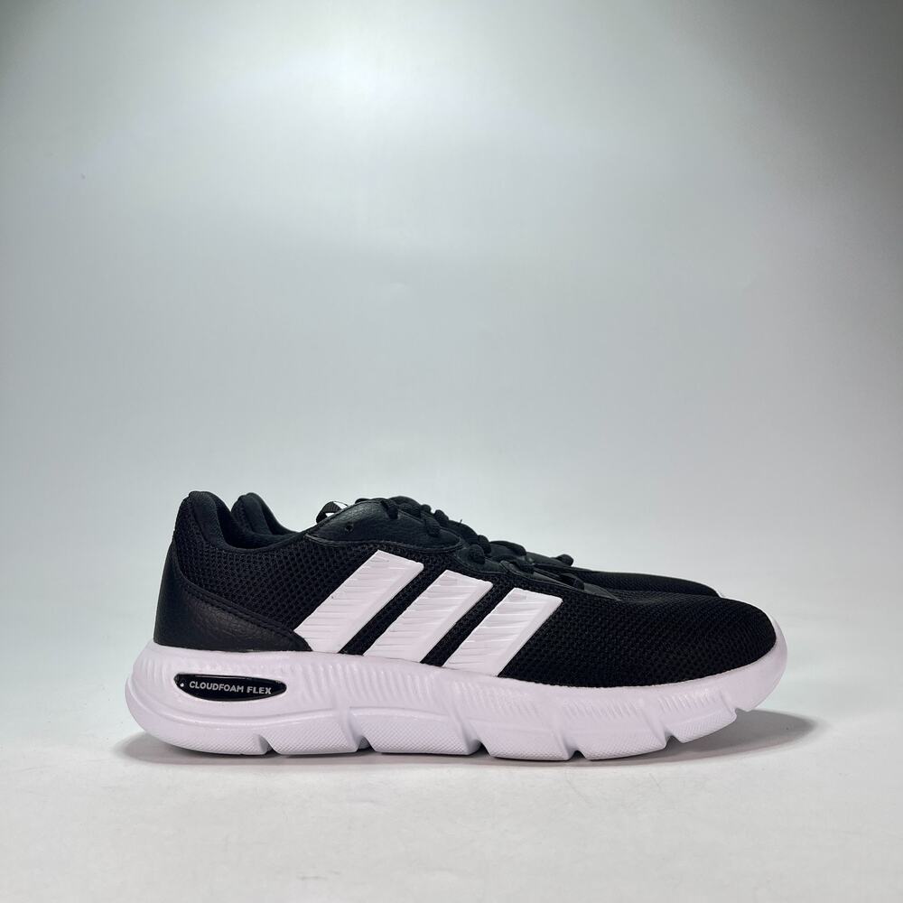 adidas Cloudfoam Flex Black White Running Shoes Sneakers HQ4960 Women's Size 8